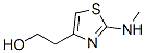 Structure of 4-Thiazoleethanol,  2-(methylamino)-