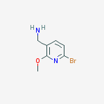 (6-BROMO-2-METHOXYPYRIDIN-3-YL)METHANAMINE结构式