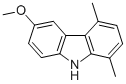 Structure of 6-methoxy-1,4-dimethyl-9H-carbazole