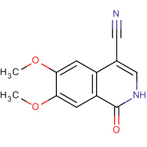 4-Isoquinolinecarbonitrile, 1,2-dihydro-6,7-dimethoxy-1-oxo-结构式