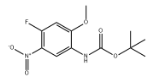 Structure of Carbamic acid, N-(4-fluoro-2-methoxy-5-nitrophenyl)-, 1,1-dimethylethyl ester