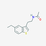 Structure of N-[2-(5-Ethyl-1-benzothiophen-3-yl)ethyl]acetamide