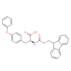 Structure of L-Tyrosine, N-[(9H-fluoren-9-ylmethoxy)carbonyl]-O-phenyl-