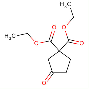 1,1-Cyclopentanedicarboxylic acid, 3-oxo-, diethyl ester结构式