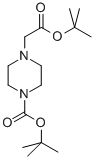 Chemical structure of TERT-BUTYL 4-(2-TERT-BUTOXY-2-OXOETHYL)PIPERAZINE-1-CARBOXYLATE
