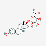 (17b)-3-hydroxyestra-1,3,5(10)-trien-17-yl b-D-glucopyranosiduronic acid结构式