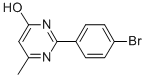 Structure of 2-(4-BROMOPHENYL)-6-METHYL-4-PYRIMIDINOL