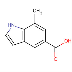 Structure of 1H-Indole-5-carboxylic acid, 7-methyl-