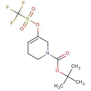 Structure of 1(2H)-Pyridinecarboxylic acid, 3,6-dihydro-5-[[(trifluoromethyl)sulfonyl]oxy]-, 1,1-dimethylethyl ester