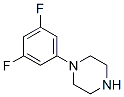 Structure of 1-(3,5-difluorophenyl)piperazine