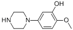 Structure of 2-METHOXY-5-PIPERAZIN-1-YL-PHENOL