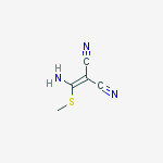 Structure of Propanedinitrile, [amino(methylthio)methylene]-