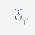 1-(4-(METHYLAMINO)-3-NITROPHENYL)ETHANONE结构式