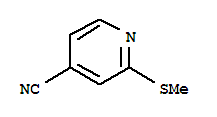 4-Pyridinecarbonitrile,2-(methylthio)-结构式