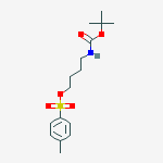 Structure of TOLUENE-4-SULFONIC ACID 4-TERT-BUTOXY-CARBONYLAMINO-BUTYL ESTER