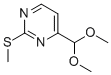 4-(二甲氧甲基)-2-甲硫基嘧啶结构式