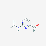 N-(4-formylpyrimidin-2-yl)acetamide结构式