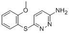 3-Pyridazinamine, 6-[(2-methoxyphenyl)thio]-结构式