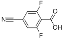 4-氰基-2,6-二氟苯甲酸结构式