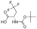 (L)-4,4,4-TRIFLUORO-ALPHA-HOMOALANINE, N-BOC PROTECTED结构式
