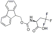 Structure of (S)-2-((((9H-Fluoren-9-yl)methoxy)carbonyl)amino)-4,4,4-trifluorobutanoic acid