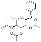 Phenyl2,3,4-tri-O-acetyl-a-L-thiorhamnopyranoside结构式