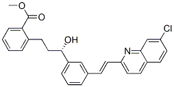 Structure of METHYL 2-[(S)-3-{(E)-3-[2-(7-CHLORO-2-QUINOLYL)VINYL]PHENYL}-3-HYDROXYPROPYL]BENZOATE