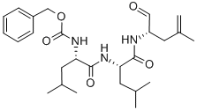 Structure of Z-LEU-LEU-4,5-DEHYDRO-LEU-ALDEHYDE