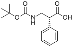 (R)-3-(BOC-氨基)-2-苯丙酸结构式