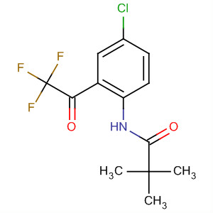 Propanamide, N-[4-chloro-2-(trifluoroacetyl)phenyl]-2,2-dimethyl-结构式