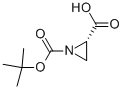 Structure of (S)-N-Boc-aziridine-2-carboxylic acid