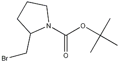 Structure of tert-butyl 2-(bromomethyl)pyrrolidine-1-carboxylate