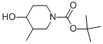 N-BOC-3-甲基-4-羟基哌啶结构式