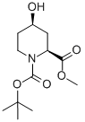Structure of CIS-4-HYDROXY-PIPERIDINE-1,2-DICARBOXYLIC ACID1-TERT-BUTYL ESTER 2-METHYL ESTER