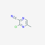 Structure of 3-chloro-5-methylpyrazine-2-carbonitrile