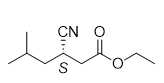 (S)-3-氰基-5-甲基-己酸乙酯结构式