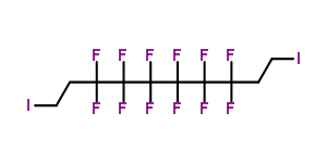 Structure of 3,3,4,4,5,5,6,6,7,7,8,8-dodecafluoro-1,10-diiododecane