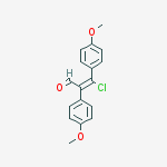 Structure of (2e)-3-chloro-2,3-bis(4-methoxyphenyl)acrylaldehyde