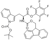 Structure of FMOC-TRP(BOC)-OPFP