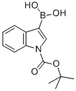 Structure of 1-(TERT-BUTOXYCARBONYL)INDOLE-3-BORONIC ACID