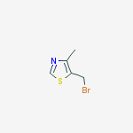 Structure of 5-(bromomethyl)-4-methylthiazole
