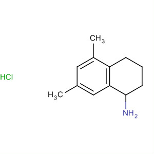 Structure of 1-Naphthalenamine, 1,2,3,4-tetrahydro-5,7-dimethyl-, hydrochloride