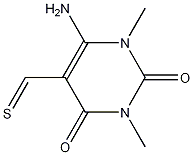 Chemical structure of 6-Amino-1,2,3,4-tetrahydro-1,3-dimethyl-2,4-dioxo-5-pyrimidinecarbothioaldehyde