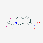 7-Nitro-2-(trifluoroacetyl)-1,2,3,4-tetrahydroisoquinoline结构式