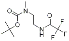 Structure of tert-Butyl methyl(2-(2,2,2-trifluoroacetamido)ethyl)carbamate