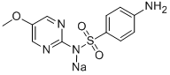 Structure of Sulfameter sodium salt