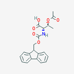 Structure of Fmoc-Thr(Ac)-OH