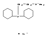 Structure of 2-(DICYCLOHEXYLPHOSPHINOETHYL)TRIMETHYLAMMONIUM CHLORIDE