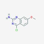 2-AMINO-4-CHLORO-7-METHOXYQUINAZOLINE结构式