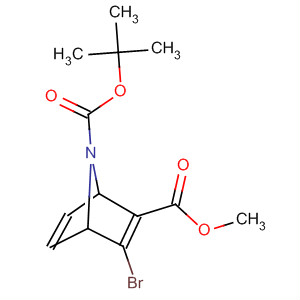 Structure of 7-Azabicyclo[2.2.1]hepta-2,5-diene-2,7-dicarboxylic acid, 3-bromo-,7-(1,1-dimethylethyl) 2-methyl ester